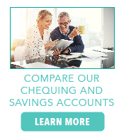Compare chequing and savings 